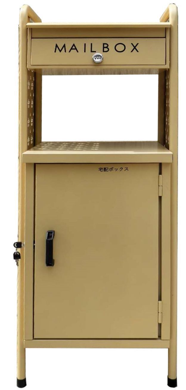 ♪宅配BOX ＆ ポスト 桜 ベージュ