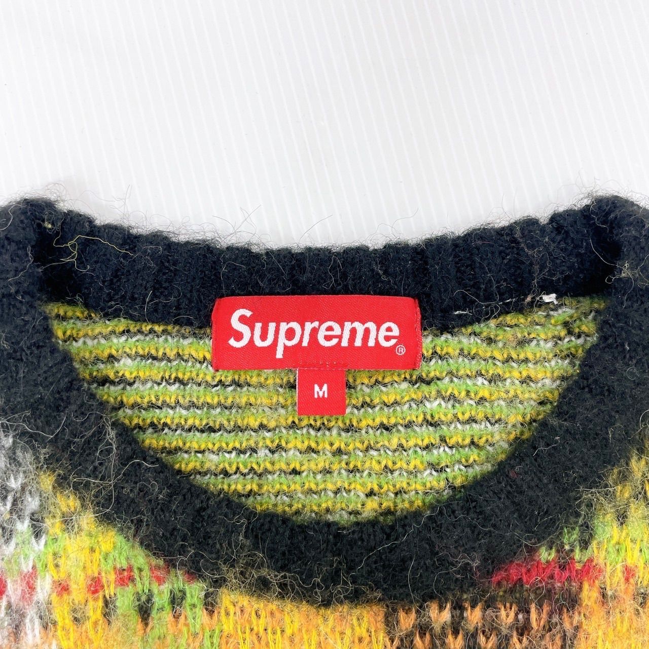 美品】20AW/Supreme Brushed Plaid Sweater/シュプリーム/ニット 