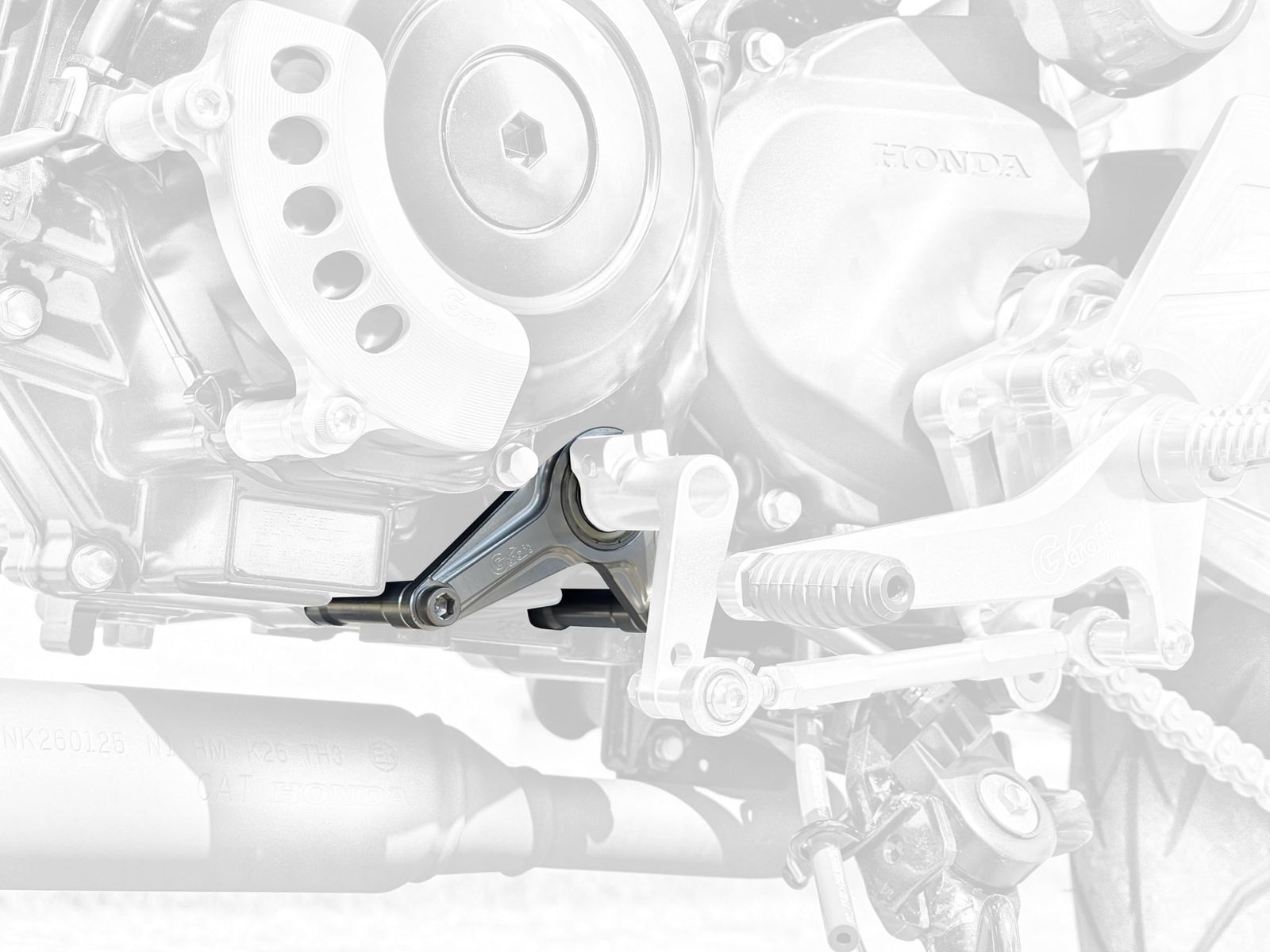 Gクラフト Gcraft シフトガイド シルバー GROM JC92 |モンキー125 JB03|JB05 32400