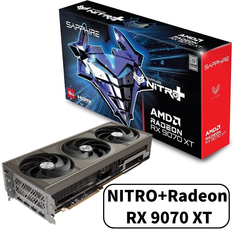 SAPPHIRE NITRO Radeon RX 9070 XT 16GB GAMING OC グラフィックボード 11348-01-20G VD8983 輸入品