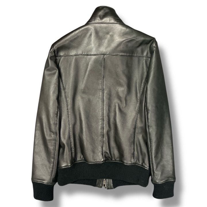 参考上代252000円 AKM riba lamb stand riders スタンドライダー レザージャケット シングルライダース エイケイエム B242 ブラック XL 98720A03