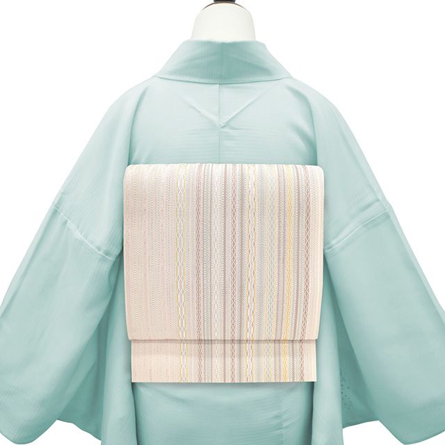 新古品】 夏物 名古屋帯 未使用 正絹 本場筑前博多織 紗 全通
