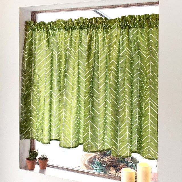 COLORFUL CANDY STYLE 新品 カフェカーテン 綿100% 72cm×142cm