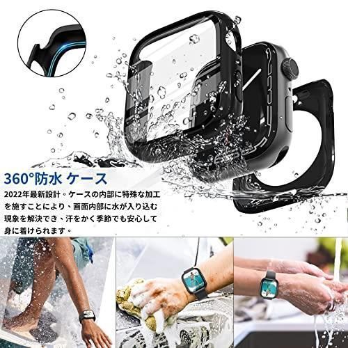 44MM_ブルー 1枚 ANYOI Apple Watch 用ケース 44mm 防水ケース 一体型360ど度 Apple Watch アップルウォッチ  防水用 IP68完全防水 バンド 水泳・スポーツ専用 アップルウォッチ カバー ガラスフィルム 一体型 - メルカリShops