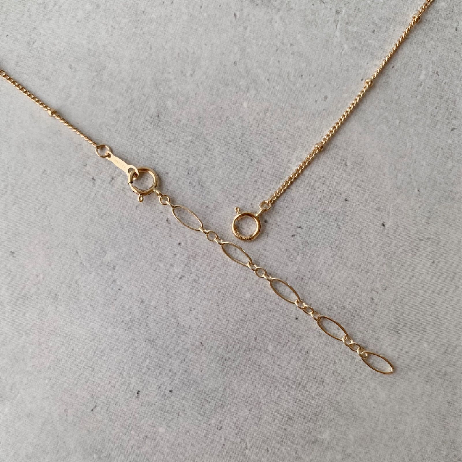 14kgf》ネックレス 延長アジャスター オーバルチェーン 5.5cm／8cm 