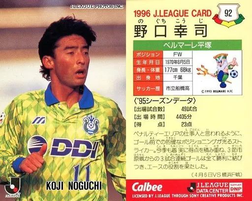 中古】スポーツ 92 [Jリーグ選手カード] ： 野口 幸司 - メルカリ