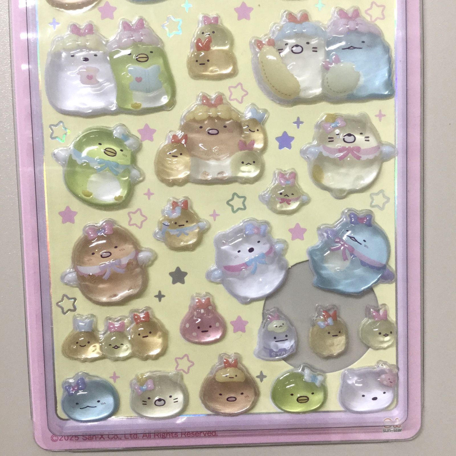 j173【新品・未使用品】ボンボンドロップシール すみっコぐらし ピンク 