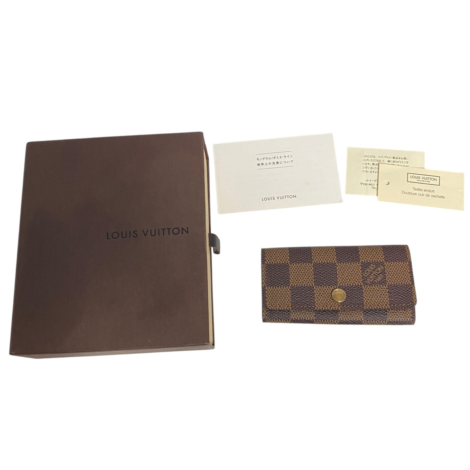 品 LOUIS VUITTON ルイヴィトン N62631 ダミエ ミュルティクレ 4連 キーケース A97976RK