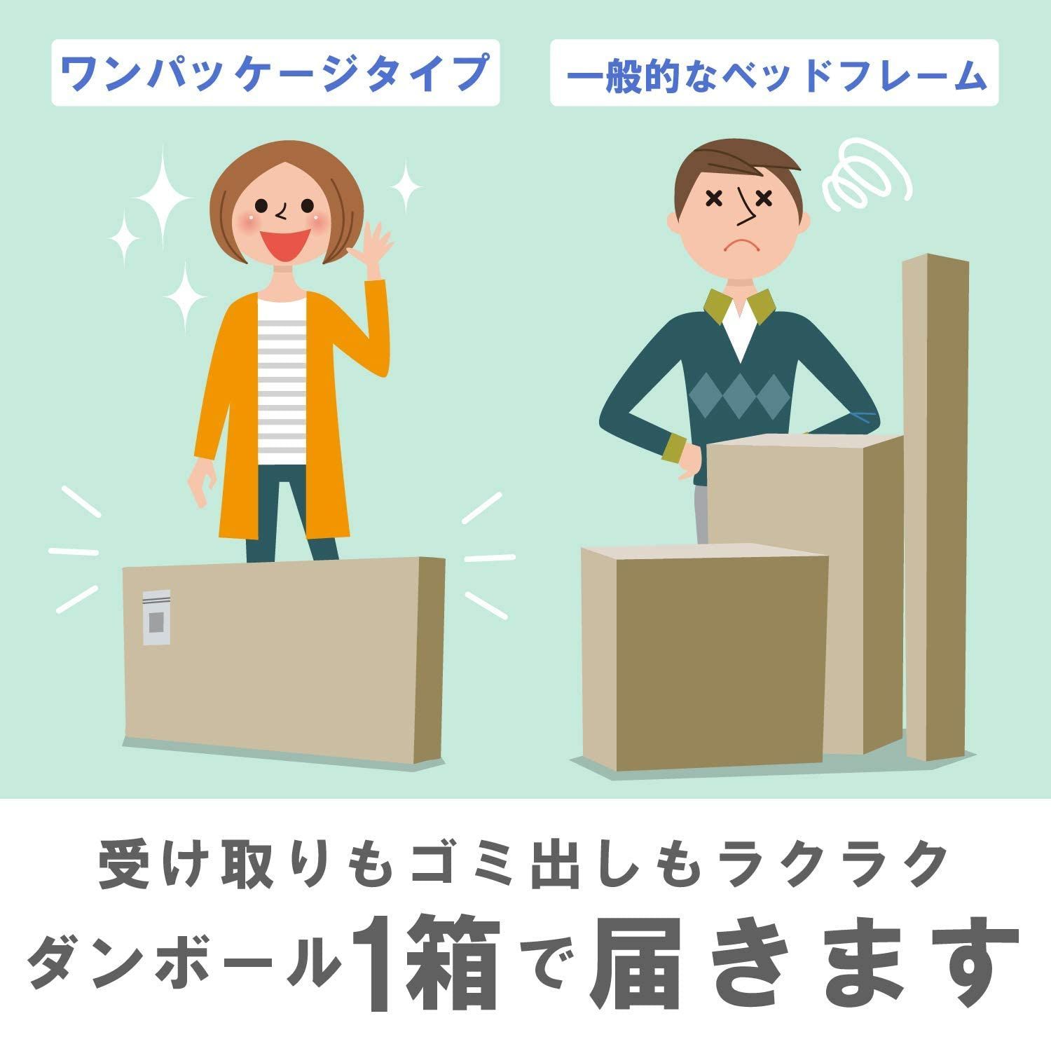 在庫 ベッドフレーム フランスベッド ホワイト シングル 簡単組立 すっきり脚付き コンパクトワンST-EC 300708100