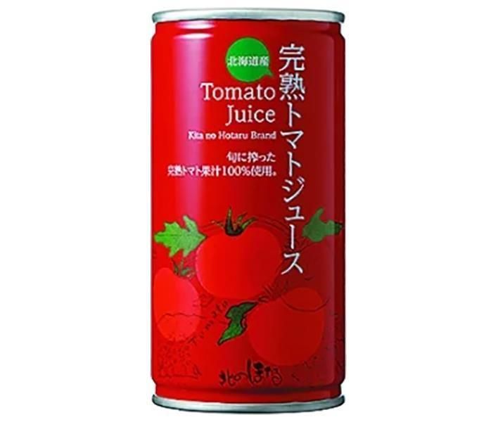【10％OFFタイムセール】コーミ北のほたるファクトリー トマトジュース食塩無添加 190g缶×30本入