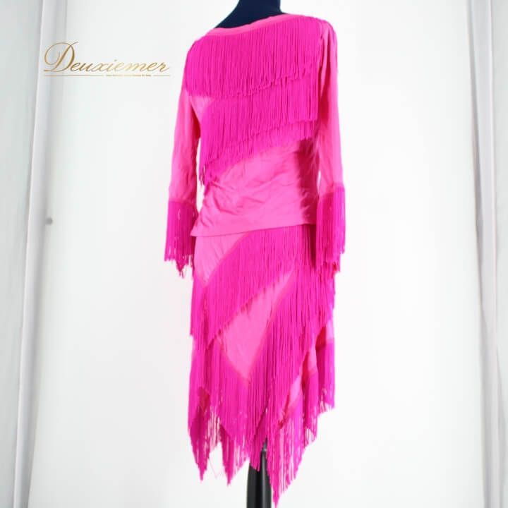 【社交ダンス衣装】ピンク create-sun 上下セット ツーピース 社交ダンス衣装】ピンク create-sun 上下セット ツーピース