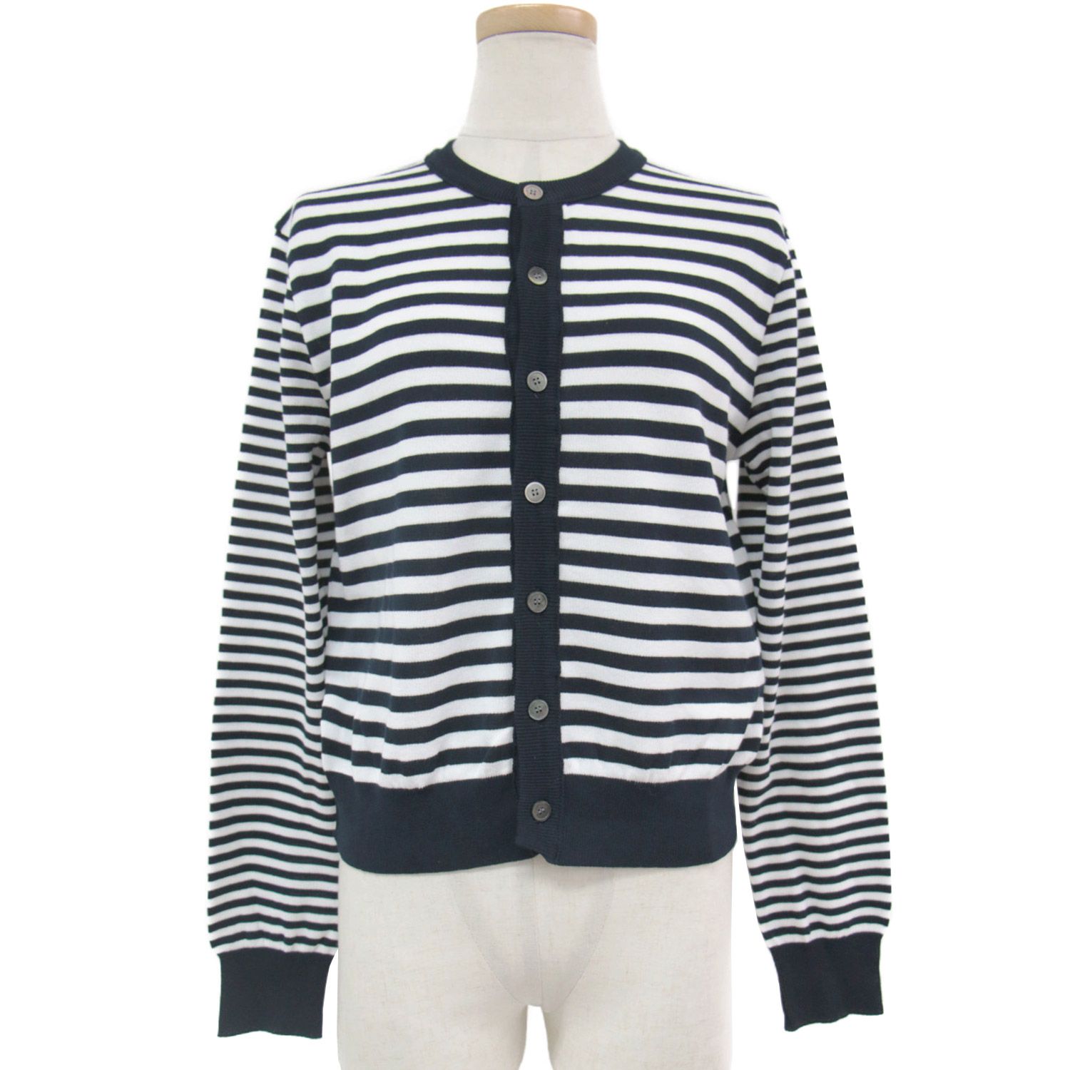 MACPHEE マカフィー ニット ホワイト ネイビー 白紺 サイズ:S(9号  