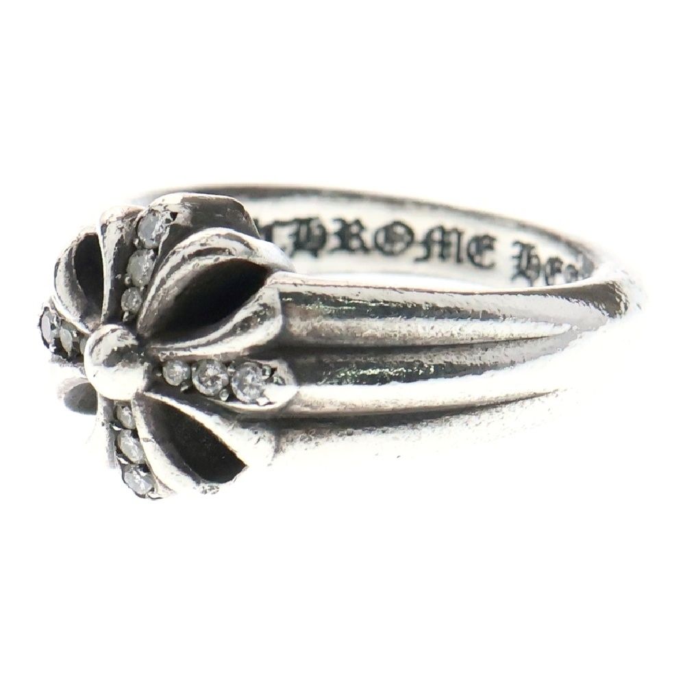 CHROME HEARTS クロムハーツ CUTOUT CH PLS SML P D スモールカットアウトプラス PAVEダイヤ シルバーリング