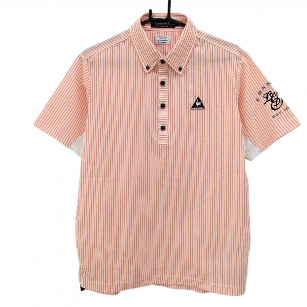 【格安saleスタート】 sportif coq le メンズゴルフシャツ ストライプ（長袖 M メンズウェア