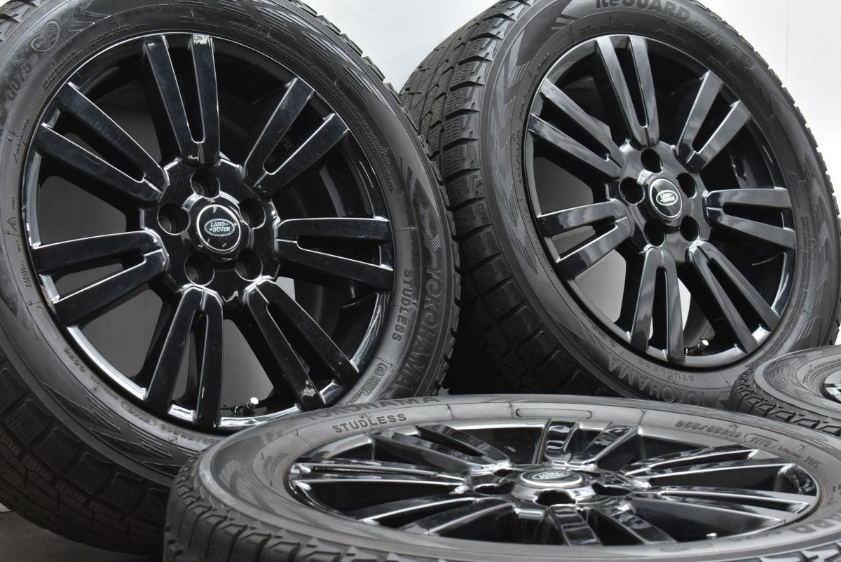 【YOKOHAMA G075 255/55R19】スタッドレス【レンジローバー ディスカバリー 純正ホイール 19インチ 4本 8J5HPCD120+53】バリ溝　(TH050) YOKOHAMA G075 255/55R19】スタッドレス【レンジローバー