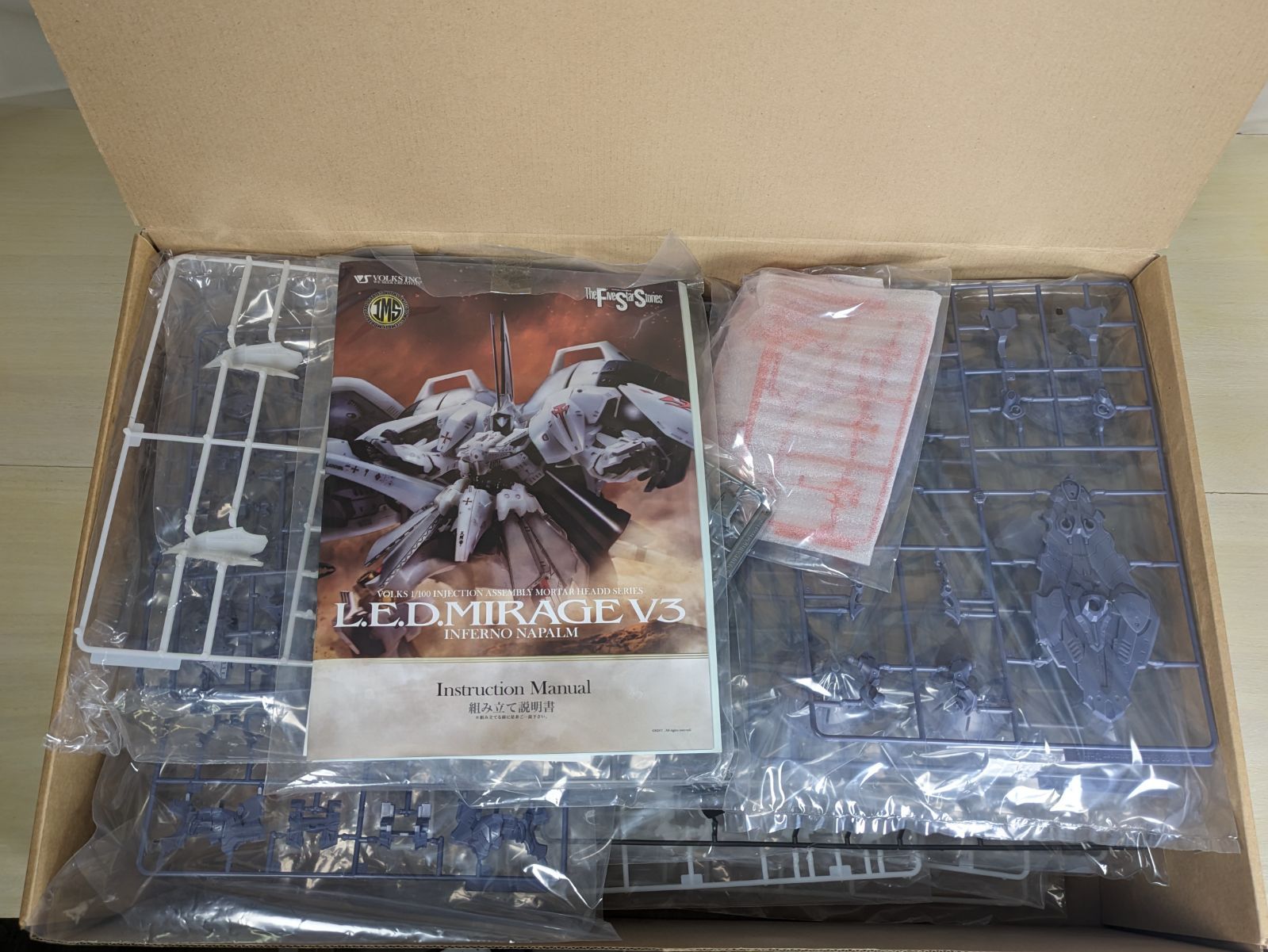  大野42 2 0904 1 100 L E D ミラージュ V 3 ファイブスター物語 インジェクション アッセンブリー モーターヘッドシリーズ その他 ロボット