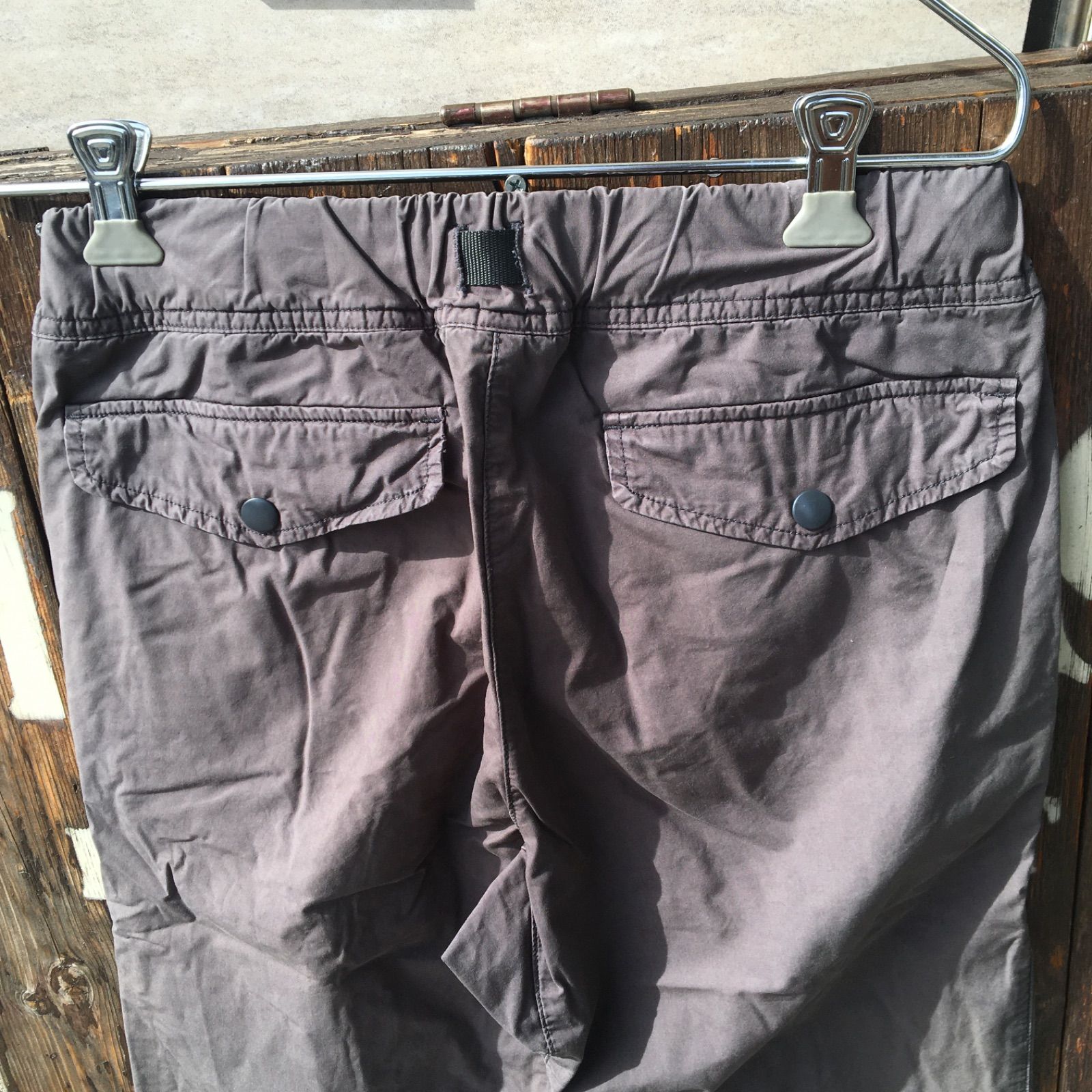 【GRAMICCI x ADAM ET ROPE】グラミチパンツ アダムエロペ ワンタック ストレッチ パンツ チャコールグレー ◆Size:S