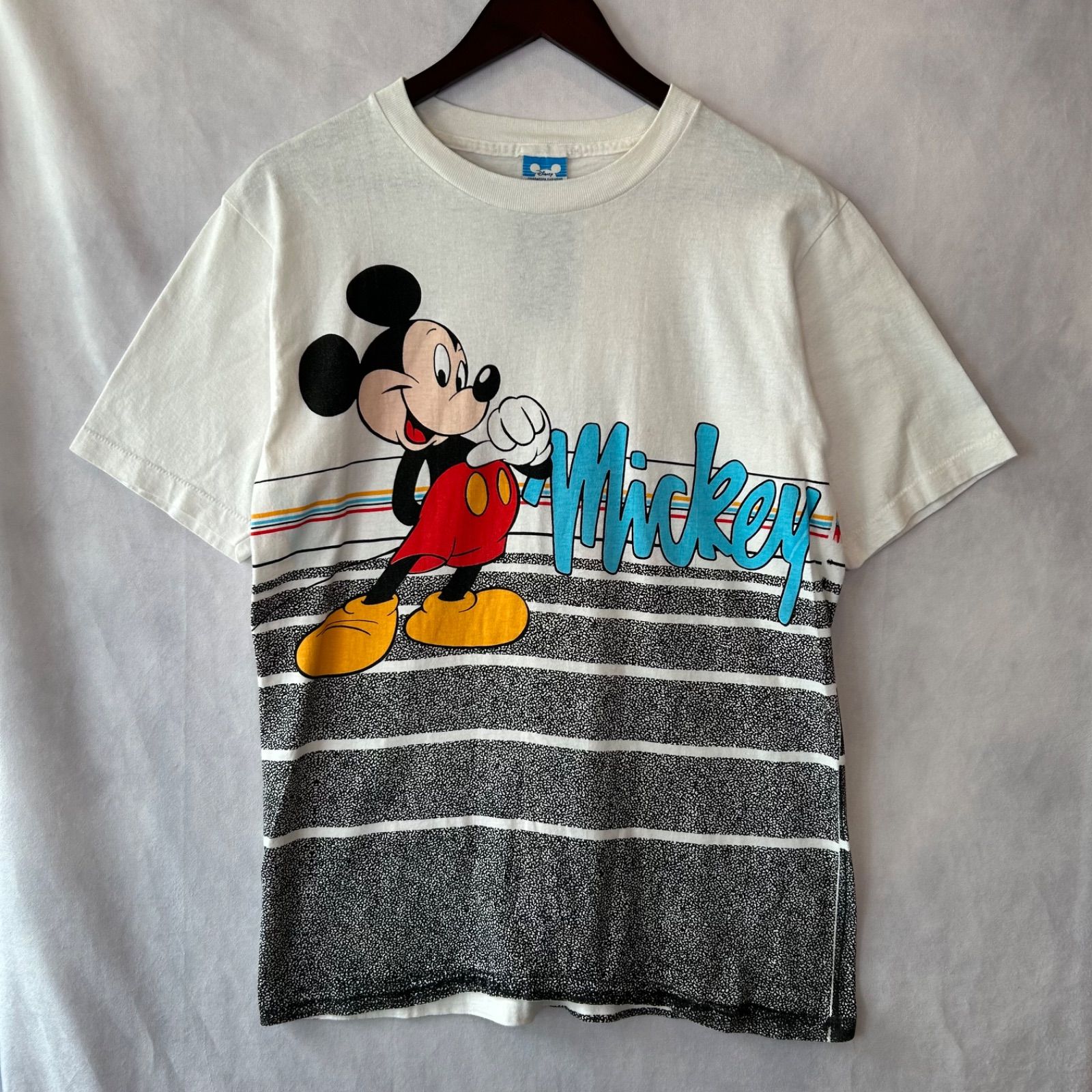 80's Disney ディズニー ミッキーマウス 両面プリントTシャツ USA製 白