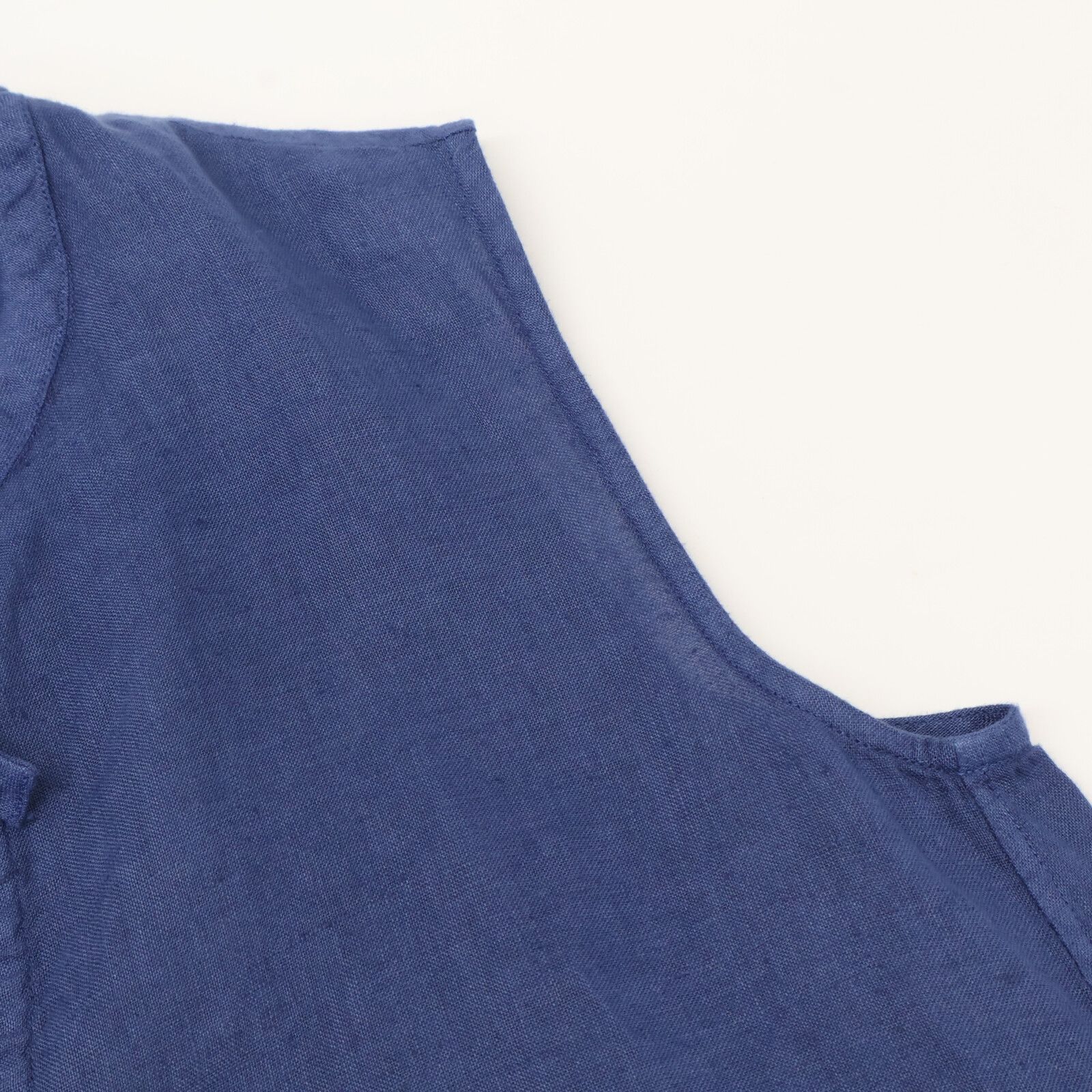 BAGUTTA バグッタ ブルー リネン ×髙橋リタ LEVANTET ノースリーブ ブラウス XS