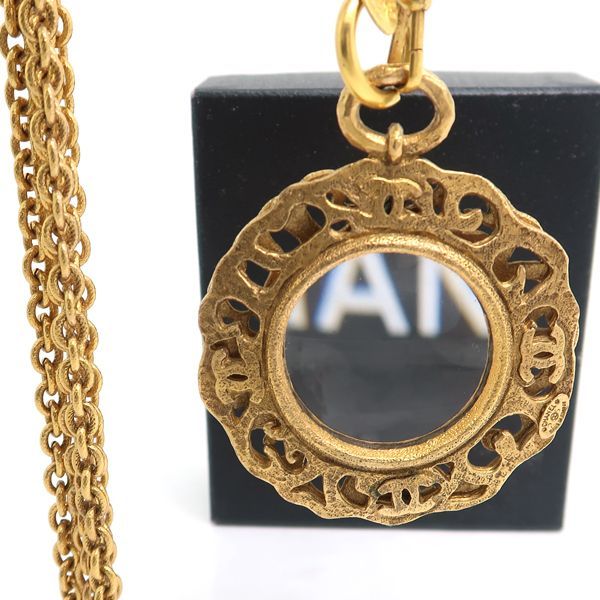 シャネル CHANEL 正規品 ヴィンテージ ココマーク ルーペ ネックレス CHANEL／シャネル／ヴィンテージ／ココマーク／ルーペ