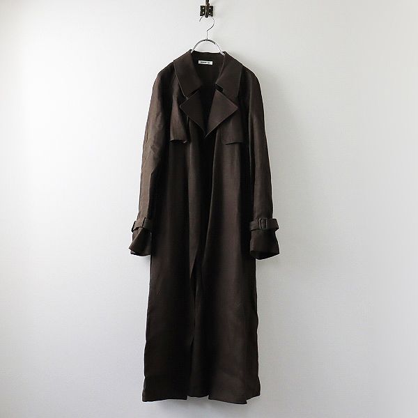定価6.7万　22SS　ドゥーズィエムクラス　リネントレンチコート 定価6.7万 22SS ドゥーズィエムクラス リネントレンチコート