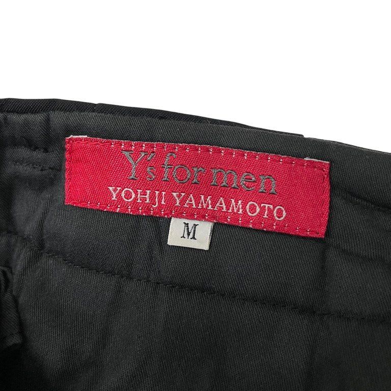 90’s Y’s for men 2タックウールテーパードパンツ Y's for men ウールギャバジン2タックワイドテーパードパンツ