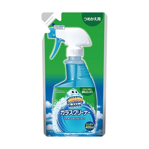 まとめ ジョンソン スクラビングバブル ガラスクリーナー つめかえ用 400ml 1個 ×30セット