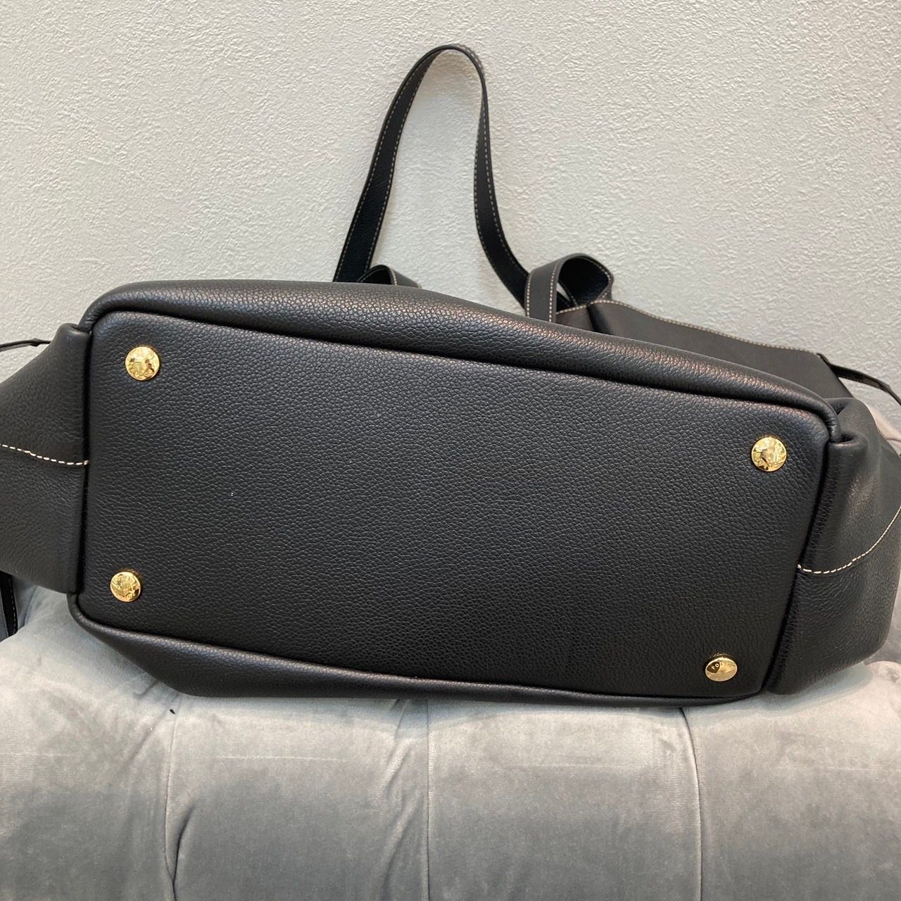 ◇ POLENE ポレーヌ ハンドバッグ トートバッグ レザー ブラック