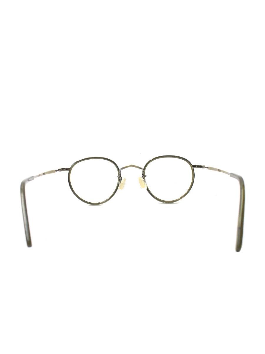 恒眸作 T272 メガネ ゴールド コンビフレーム ウェリントン  