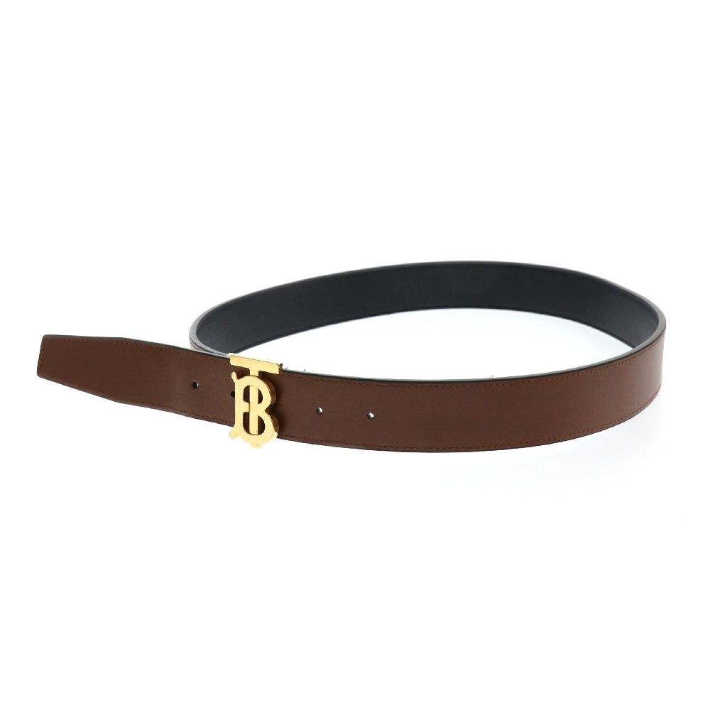 美品✨バーバリー　ベルト ブラウン　リバーシブル　100-110ｃｍ BURBERRY バーバリー ベルト LB TB BELT 20 NON RV DFC 8070407