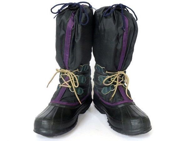 カナダ製 ビンテージ品 SORELソレル WOS 7 23.5-24.5 黒 ロング丈 スノーブーツ 3 o 61