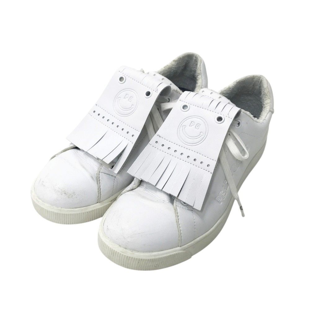 PEARLY GATES パーリーゲイツ 053-3192302 モデル 2 WAY ローカットゴルフシューズ ニコちゃん ホワイト系 24 cm ゴルフウェア レディース ストスト
