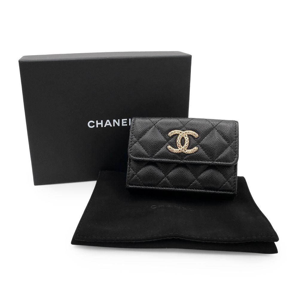 シャネル メッシュ ココマーク マトラッセ スモール フラップ  