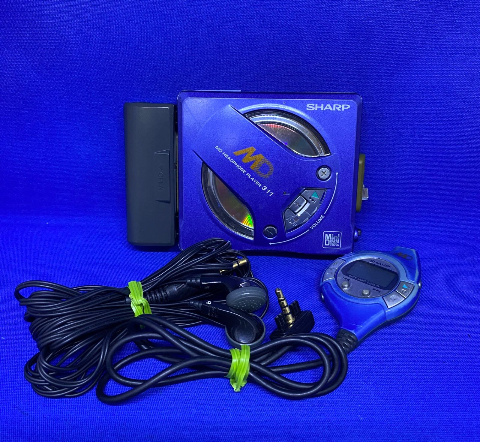 2535【SHARP】 MDヘッドホンプレーヤー MD-SS311-A ジャンク品