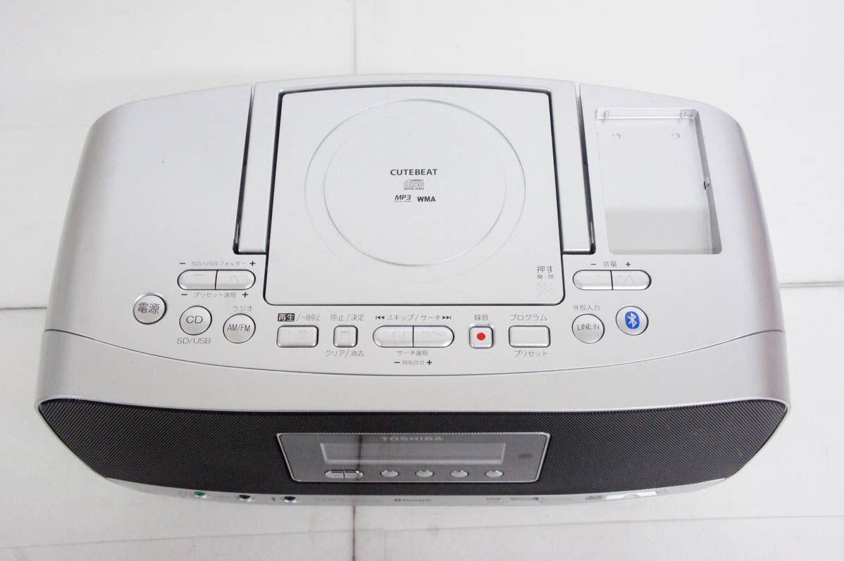 C 東芝TOSHIBA コレクション Bluetooth対応CD付ラジカセ TY-CWX80-S