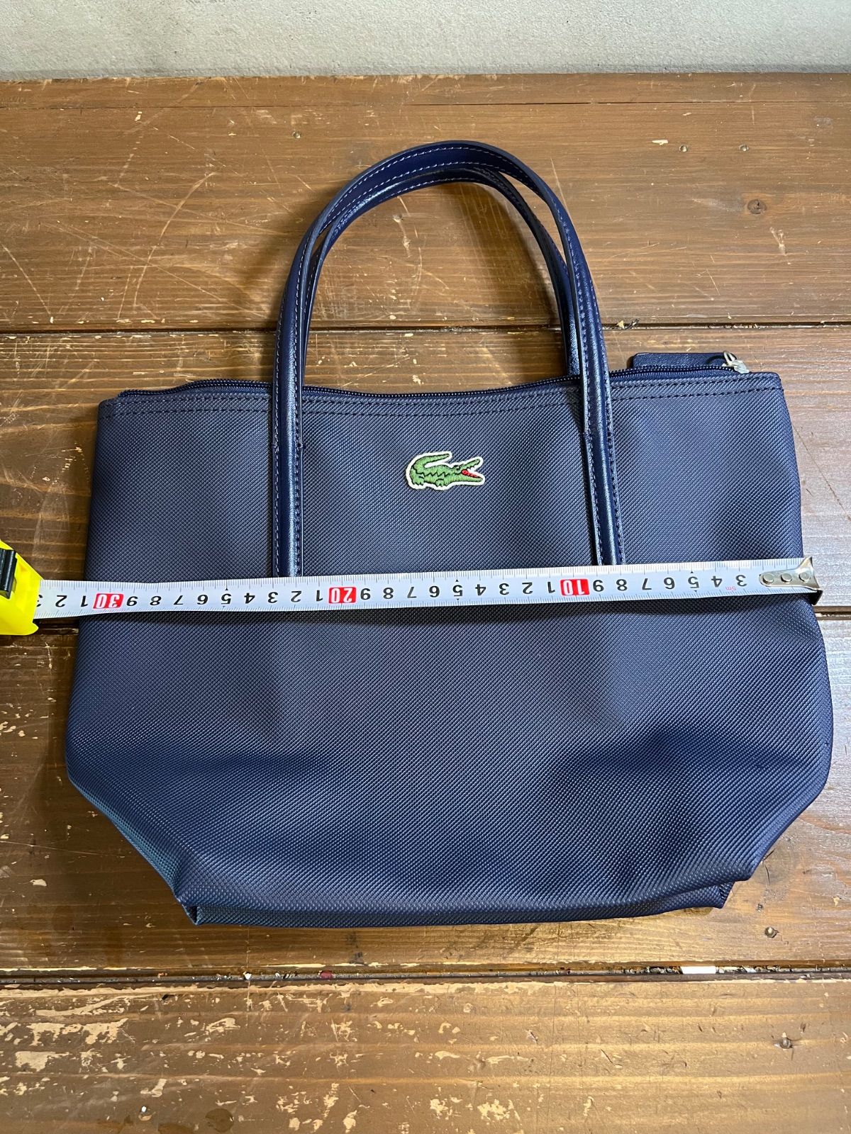 【新品】 LACOSTE ラコステ　トートバッグ　ネイビー LACOSTE ラコステ トートバッグ ネイビー - メルカリ