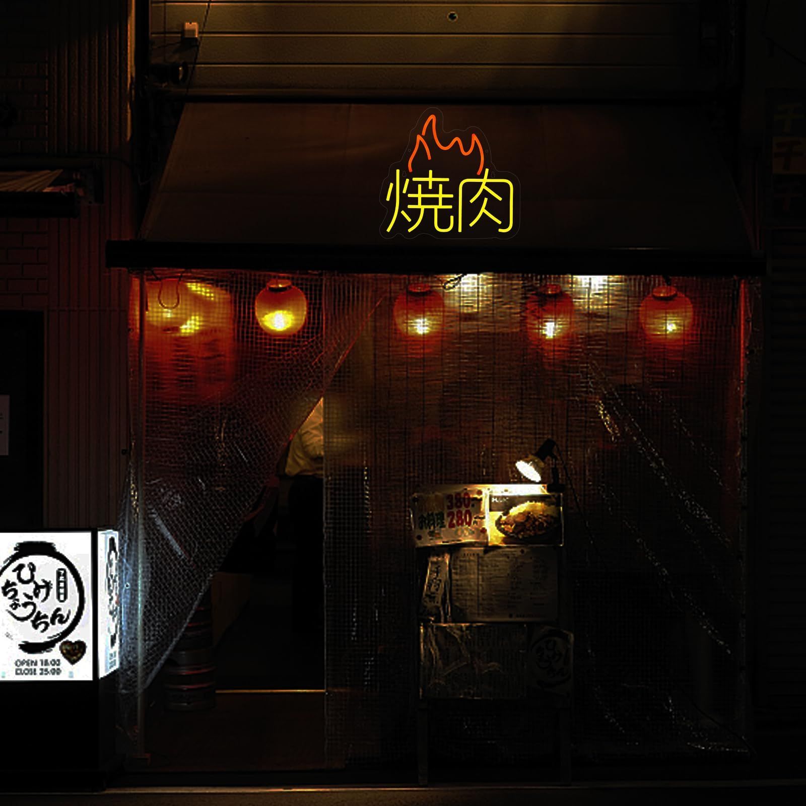 ネオンサイン BBQ 焼き肉 レストラン装飾 インテリア 店舗装飾 室内装飾 Amazon | JOMOBUTY 불고기 韓国焼肉ネオンサイン 多階段調光可