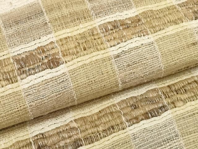 平和屋着物○インド・アッサム 野蚕糸 手織 ムガシルク 袋帯 帯反物
