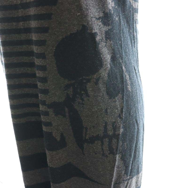 HYSTERIC GLAMOUR スカル ラインストーン ボーダー カットソー HYSTERIC GLAMOUR スカル ラインストーン ボーダー カットソー