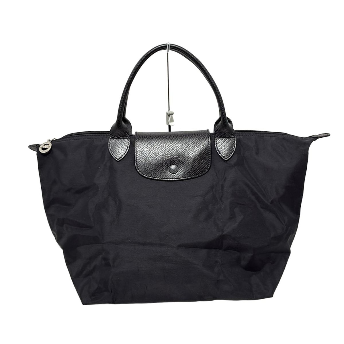 美品✨ロンシャン プリアージュ ハンドバッグ ナイロン×レザー 本革 軽量 黒 ロンシャン LONGCHAMP ハンドバッグ プリアージュ シティ
