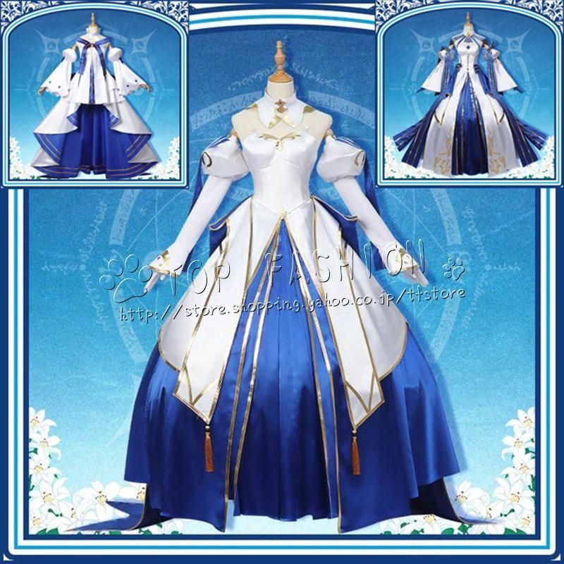 Fate|Grand Order フェイト|グランドオーダー FGO 風 アルクェイド ブリュンスタッド コスプレ衣裝 ウィッグ 靴 道具別売り