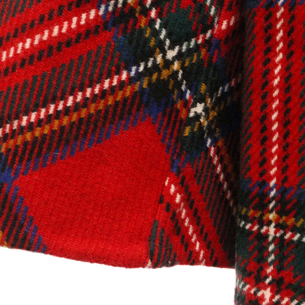 BURBERRY (バーバリー) 3Bチェック カシミヤ混 ウールチェスター