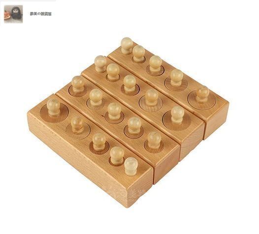 モンテッソーリ　知育玩具　円柱さし　♪5ステップ　大♪　シリンダー・ブロック 楽天市場】モンテッソーリ 円柱さし ♪5ステップ 大