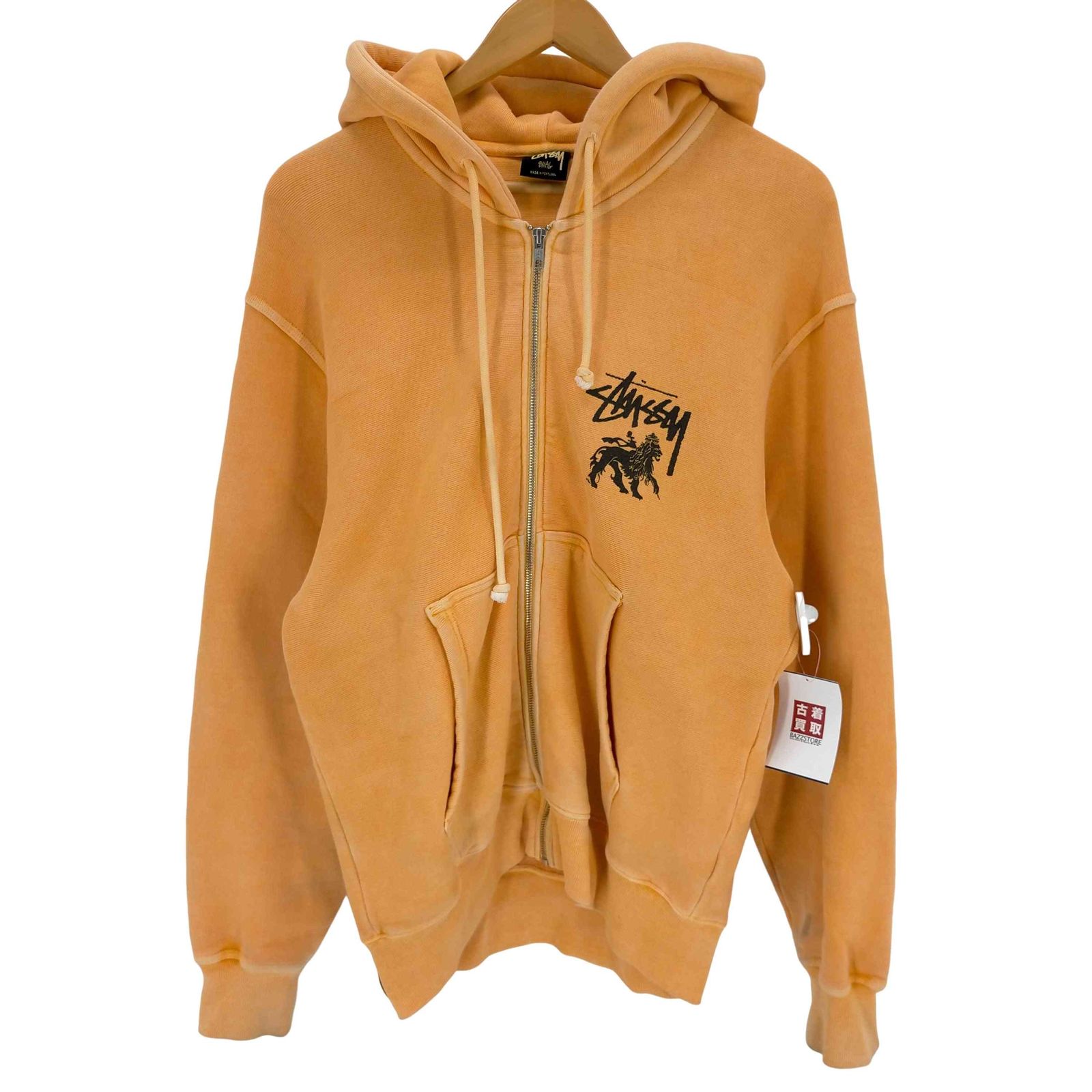 ステューシー Stussy RASTA LION ZIP HOODIE PIGMENT DYED