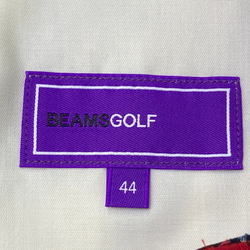 サイズ：44 BEAMS GOLF ビームスゴルフ  ドットエアー パンツ チェック柄 レッド系 [240101423542] ゴルフウェア メンズ ストスト サイズ：44 BEAMS GOLF ビームスゴルフ ドットエアー パンツ チェック