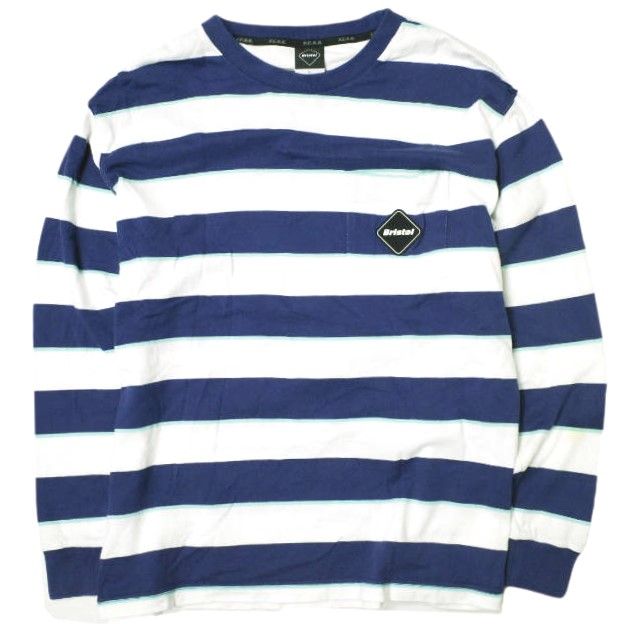 新品XL黒F C Real BristolロンTシャツAUTHENTIC L/S TEAM POCKET