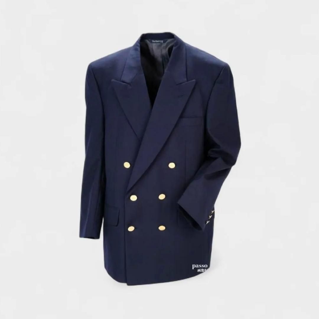 美品】バーバリー ヴィンテージ ダブルブレスト ジャケット 金
