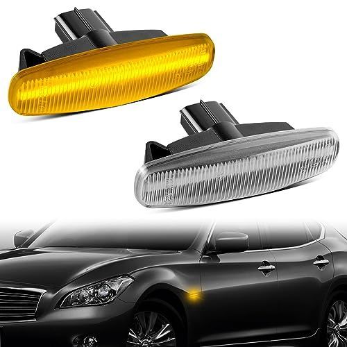 クリアレンズ NEIFILES フーガy51 v36 スカイライン セダン サイドマーカー led スカイラインクーペ CKV36 スカイラインクロスオーバー J50 NJ50 シーマ HGY51前期 シーマハイブリッド フーガハイブリ