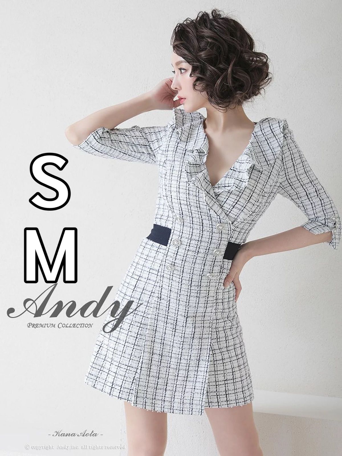 交換無料 | 韓国製 リンファーレ ミディアムドレス シンプル 無地