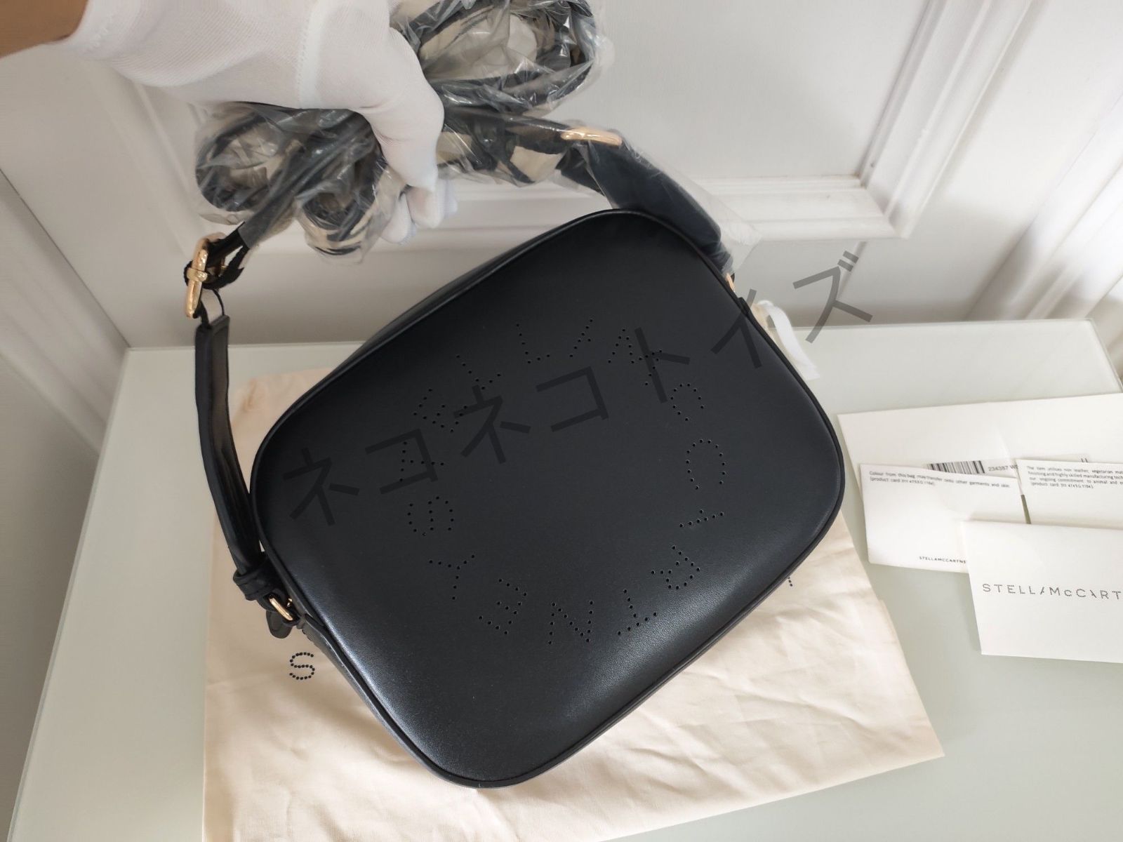 人気  ステラマッカートニー stella mccartney レディース  カメラバッグ バッグ  ショルダーバッグ 美品 black d